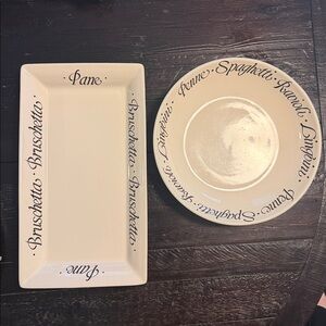 Coordinated Italian serving set by The Cellar, made exclusively for Macy’s